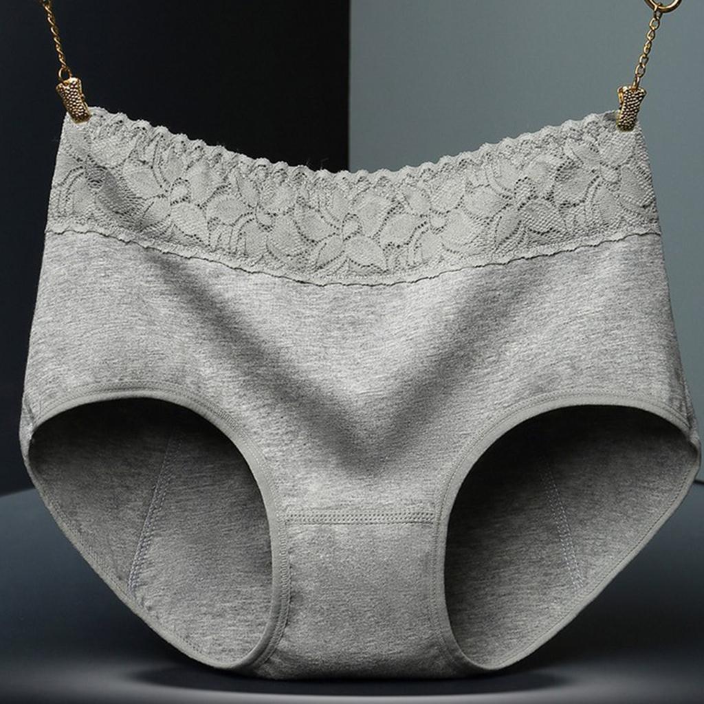 Women's Period Panties Cotton Physiological Underpants Gray M