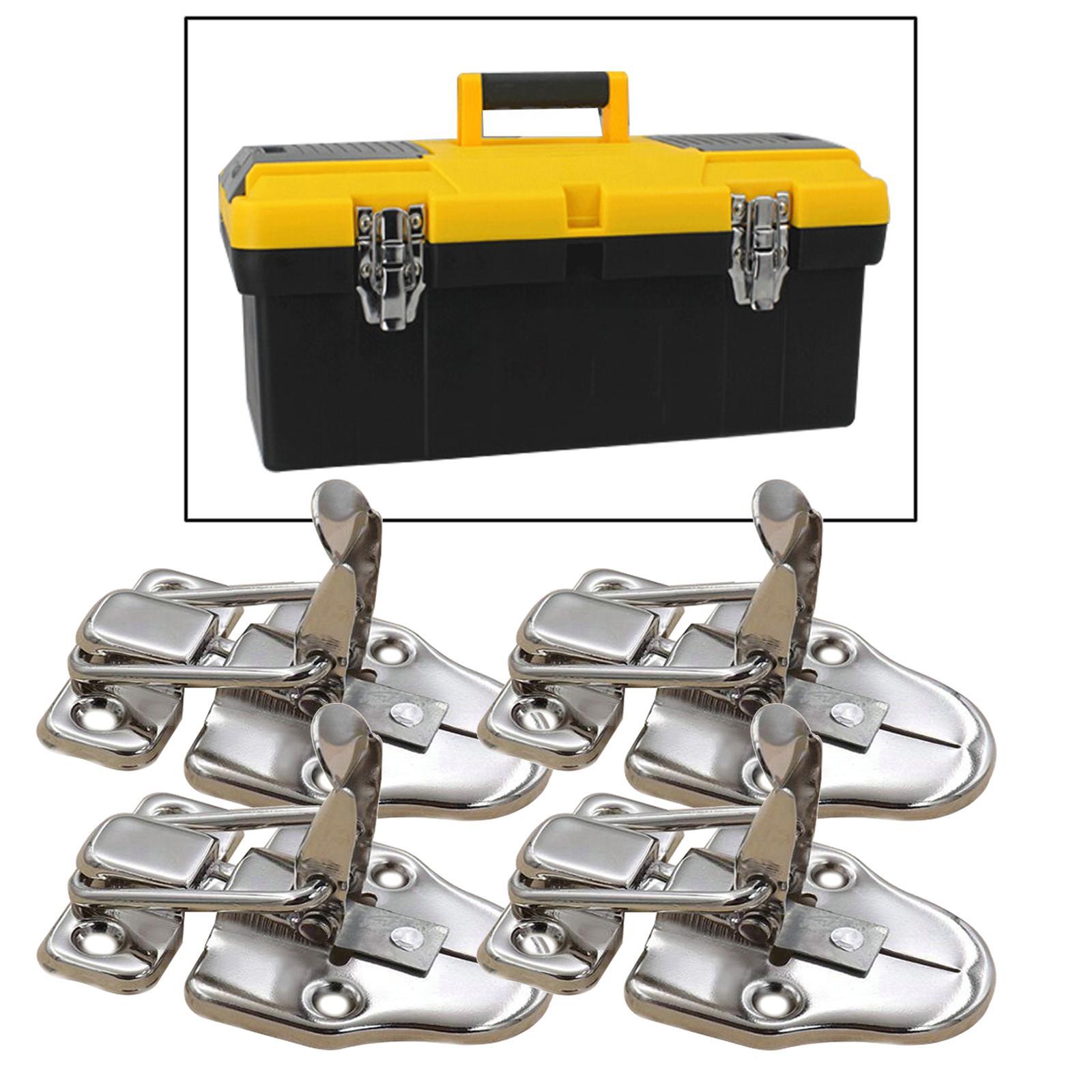 4Pcs Toggle Latch Lock Suitcase Box Trunk Chest Suitcase Case Clasp