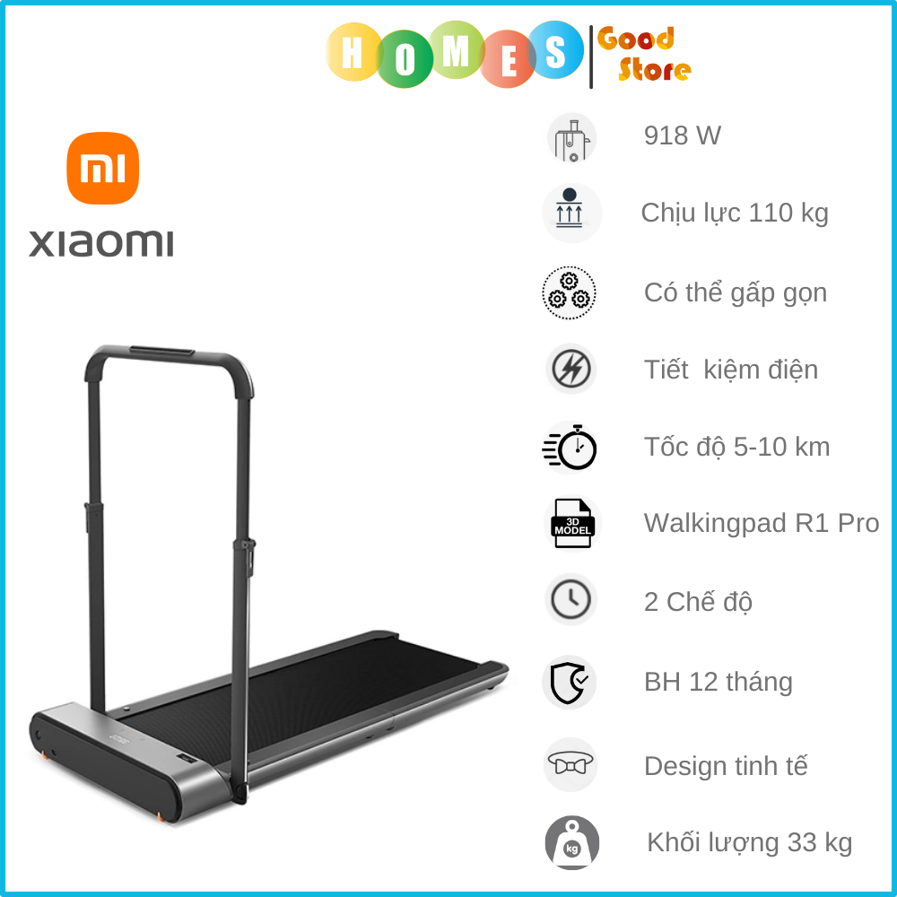 Máy Chạy Bộ Thông Minh Xiaomi Mijia Gen 2 - 2023 Kết Nối App Tốc Độ Tối Đa 15km/h Công Suất 750 W - Hàng Nhập Khẩu