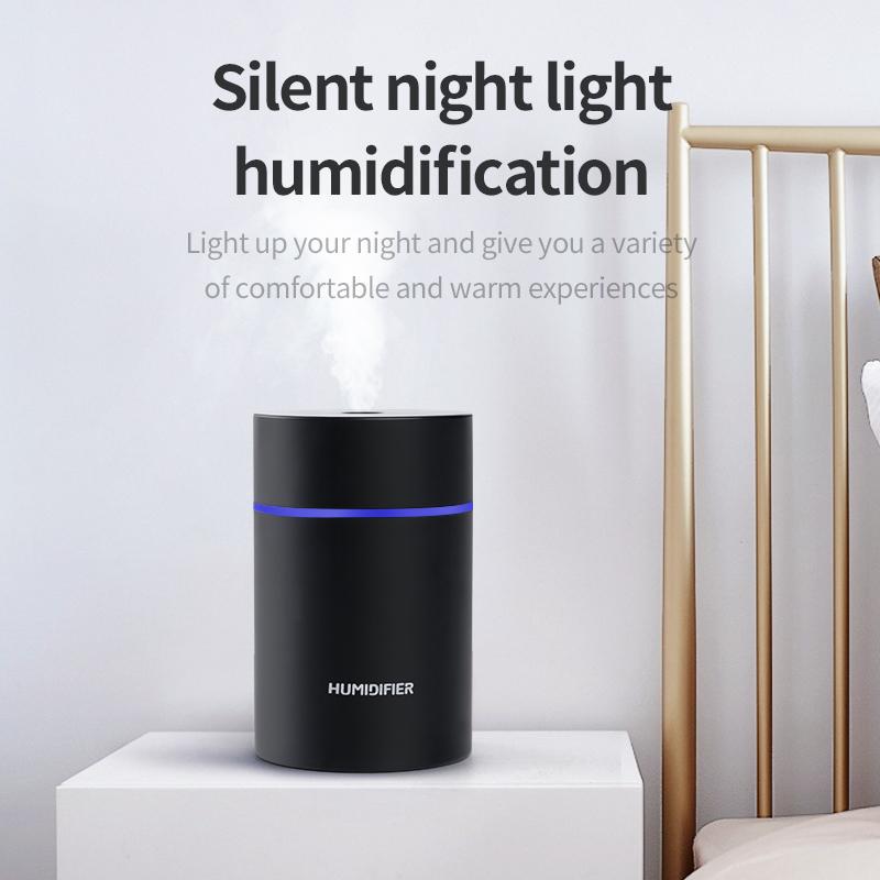 Máy Phun Sương Tạo Độ Ẩm 300Ml USB Máy Phun Sương Tạo Độ Ẩm Mini Máy Tạo Độ Ẩm Phun Sương Dưỡng Ẩm Phun Sương Với Đèn Đêm Đầy Màu Sắc Cho Nhà Xe Ô Tô Văn Phòng