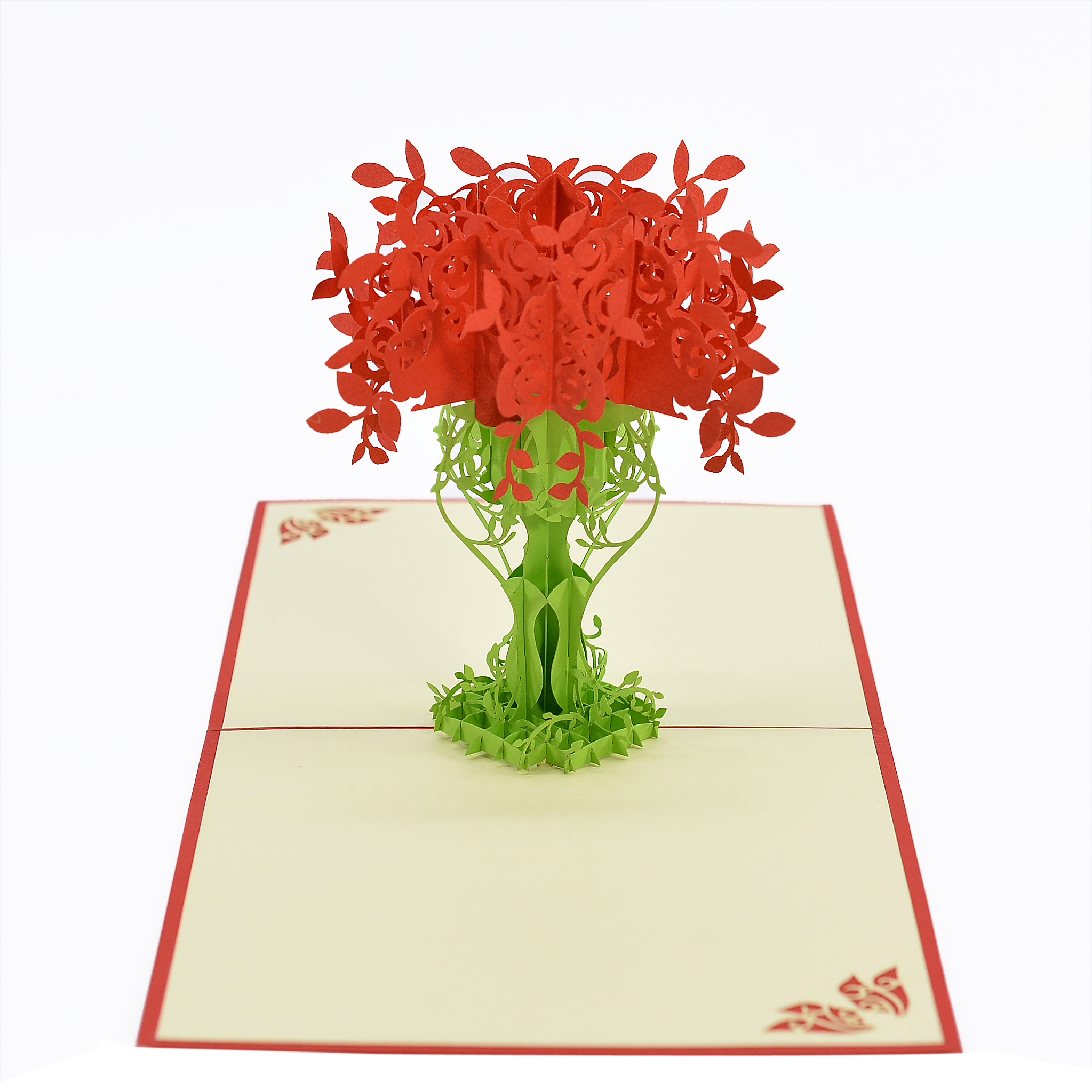 Thiệp nổi 3D Lẵng Hoa Nhiều Màu Sắc Quà Tặng Cho Ngày Sinh Nhật, Các Dịp Lễ, Thiệp Cảm Ơn, Size 15x15cm FL009