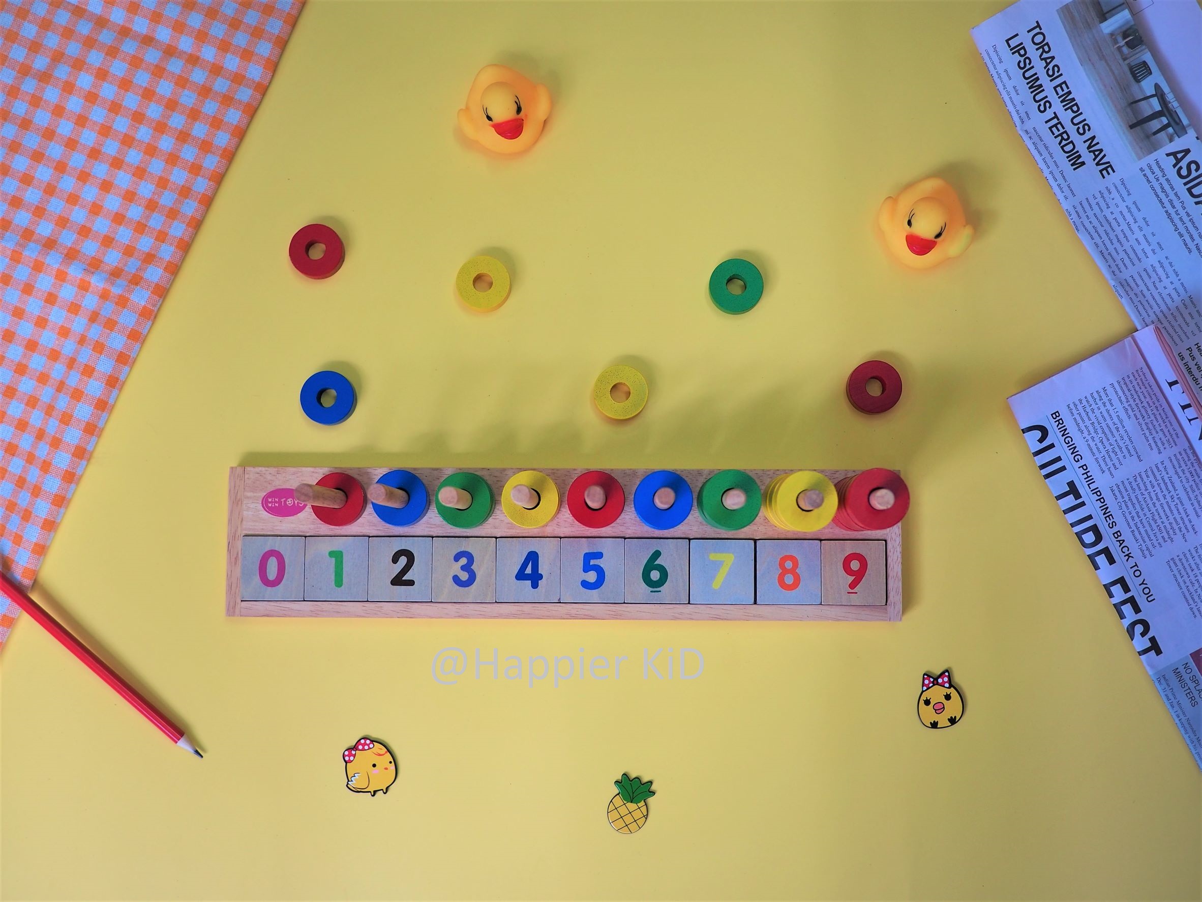 Đồ chơi gỗ Học đếm bậc thang Winwintoys - Giáo cụ tiền tiểu học, hỗ trợ học đếm số và phép tính