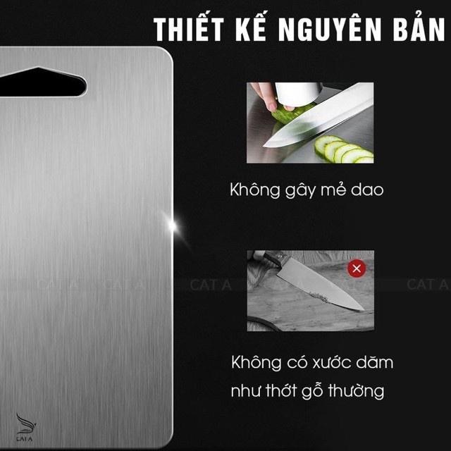 Thớt inox 304 cao cấp kháng khuẩn (Hàng loại 1)