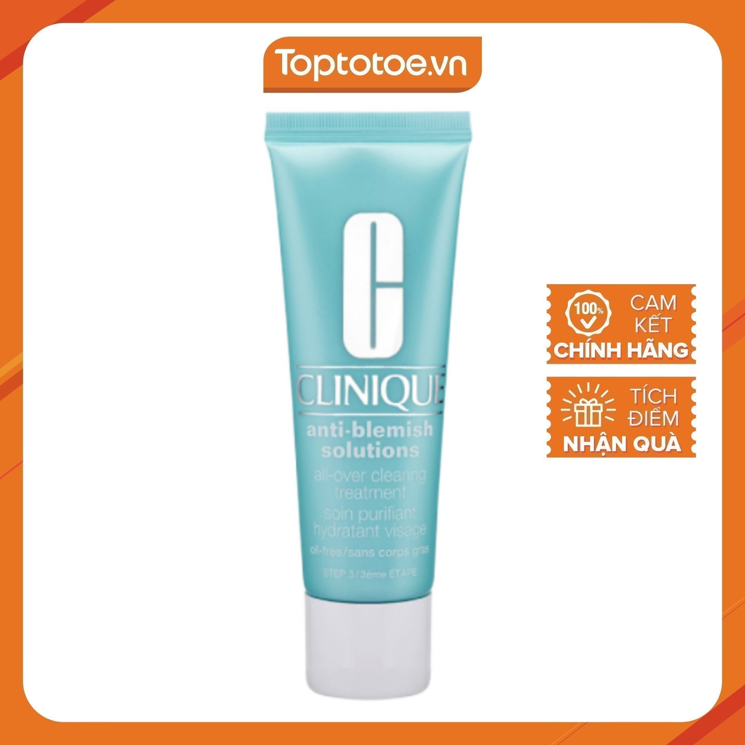 Kem Dưỡng Ẩm Hỗ Trợ Trị Mụn cho mọi loại da Clinique Anti-Blemish Solution Clearing Moisturizer