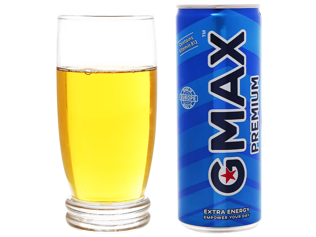 Lốc 24 Lon Nước Tăng Lực Gmax Premium vị Classic (250ml x 24)