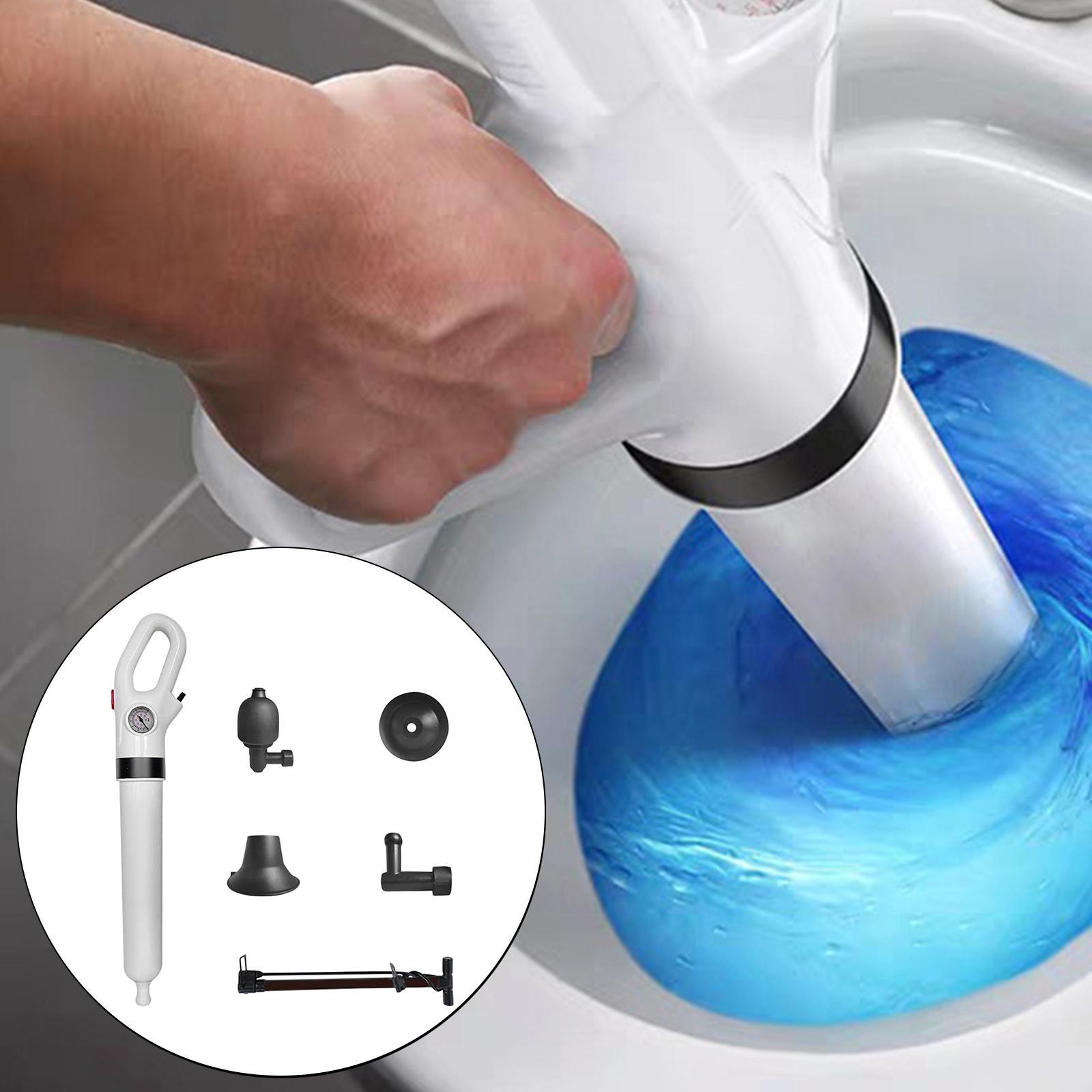 Toilet Air Pressure Inflator Plunger Pump Kits Tool with Detachable