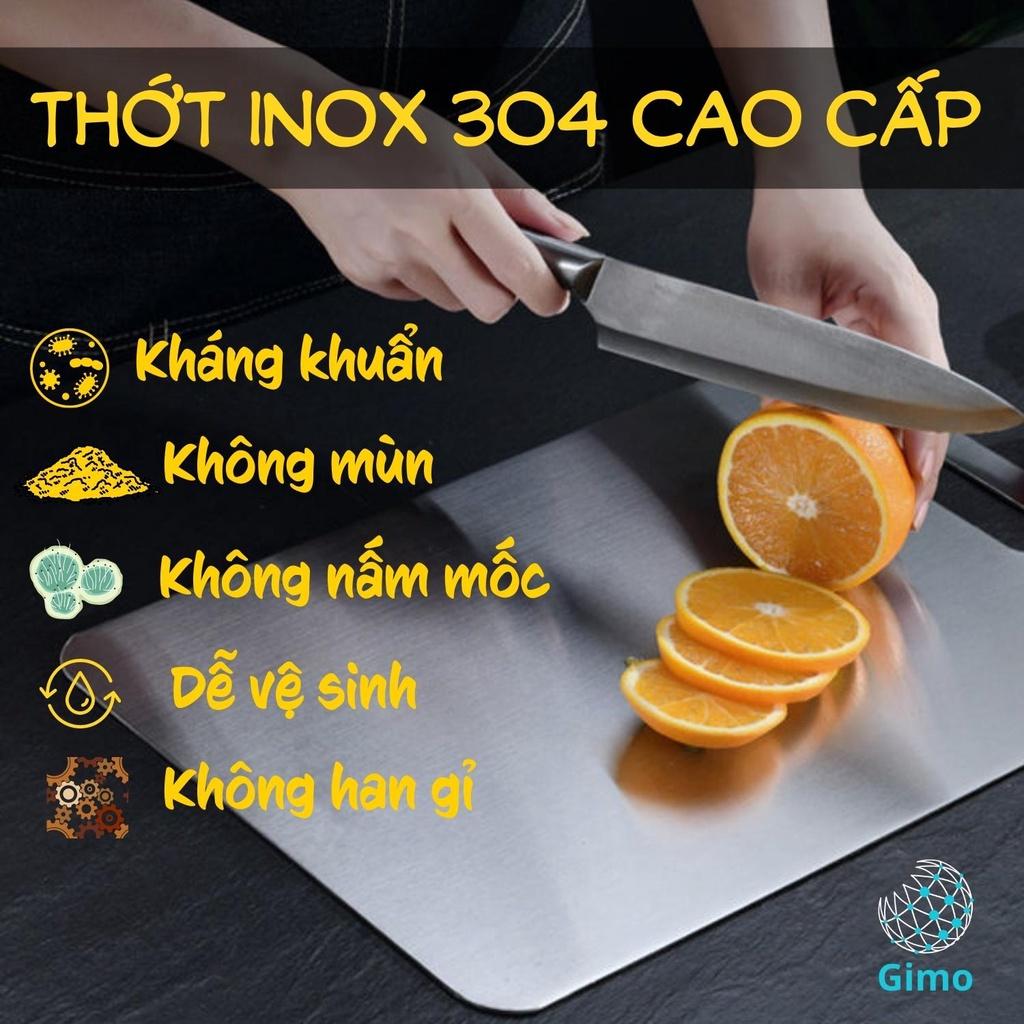 THỚT INOX 304 CAO CẤP SIZE LỚN Kháng Khuẩn Cường Lực- Vệ Sinh Dễ Dàng- Rã Đông Nhanh - Chống Ẩm Mốc