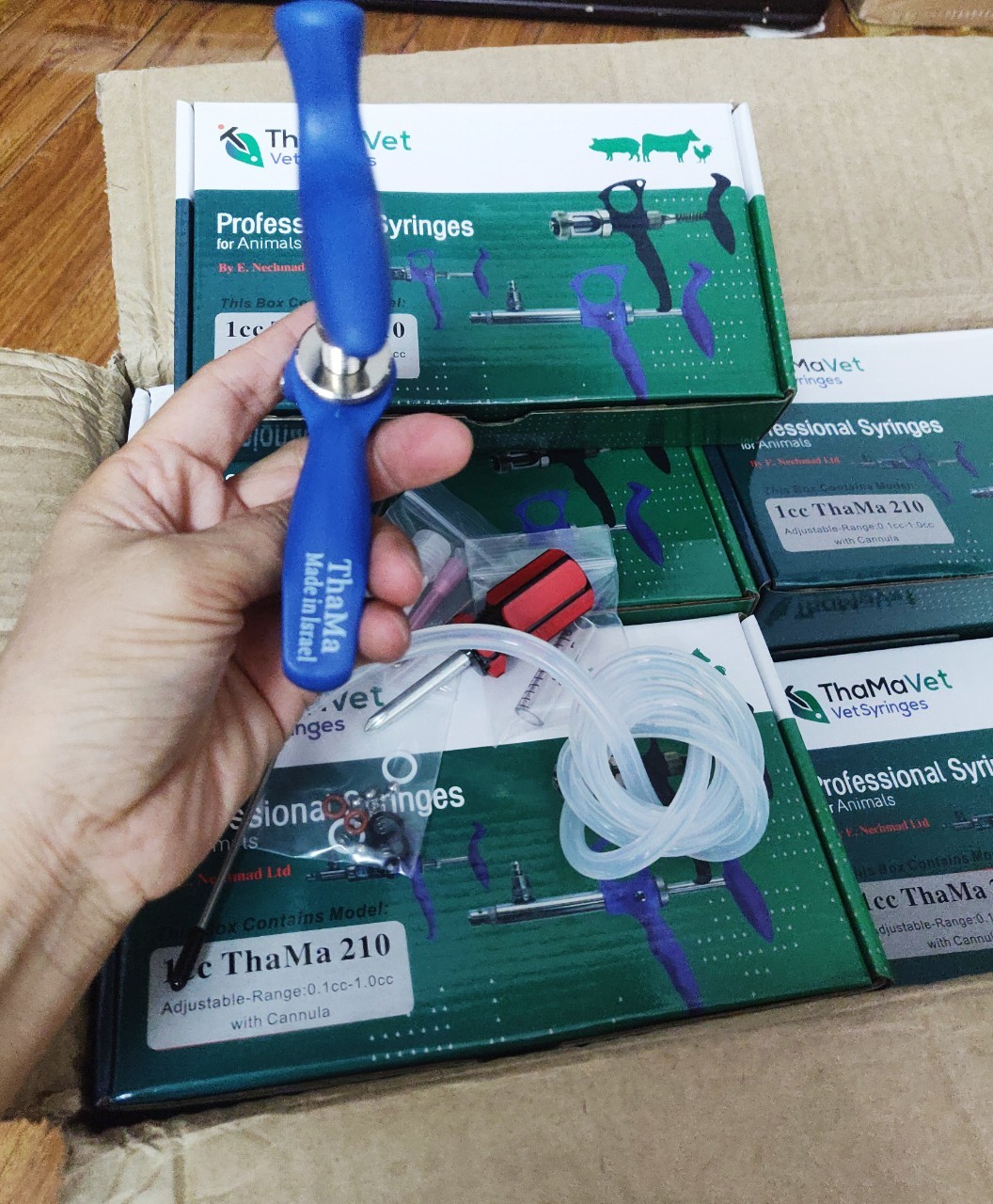 Xilanh tiêm tự động Thama cao cấp hàng loại 1 bền đẹp hàng full hộp sử dụng tiêm cho gia cầm thủy cầm