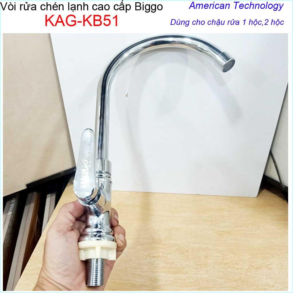 Vòi rửa chén bát,Vòi BigGo,  vòi bếp lạnh chậu rửa chén KAG-KB51