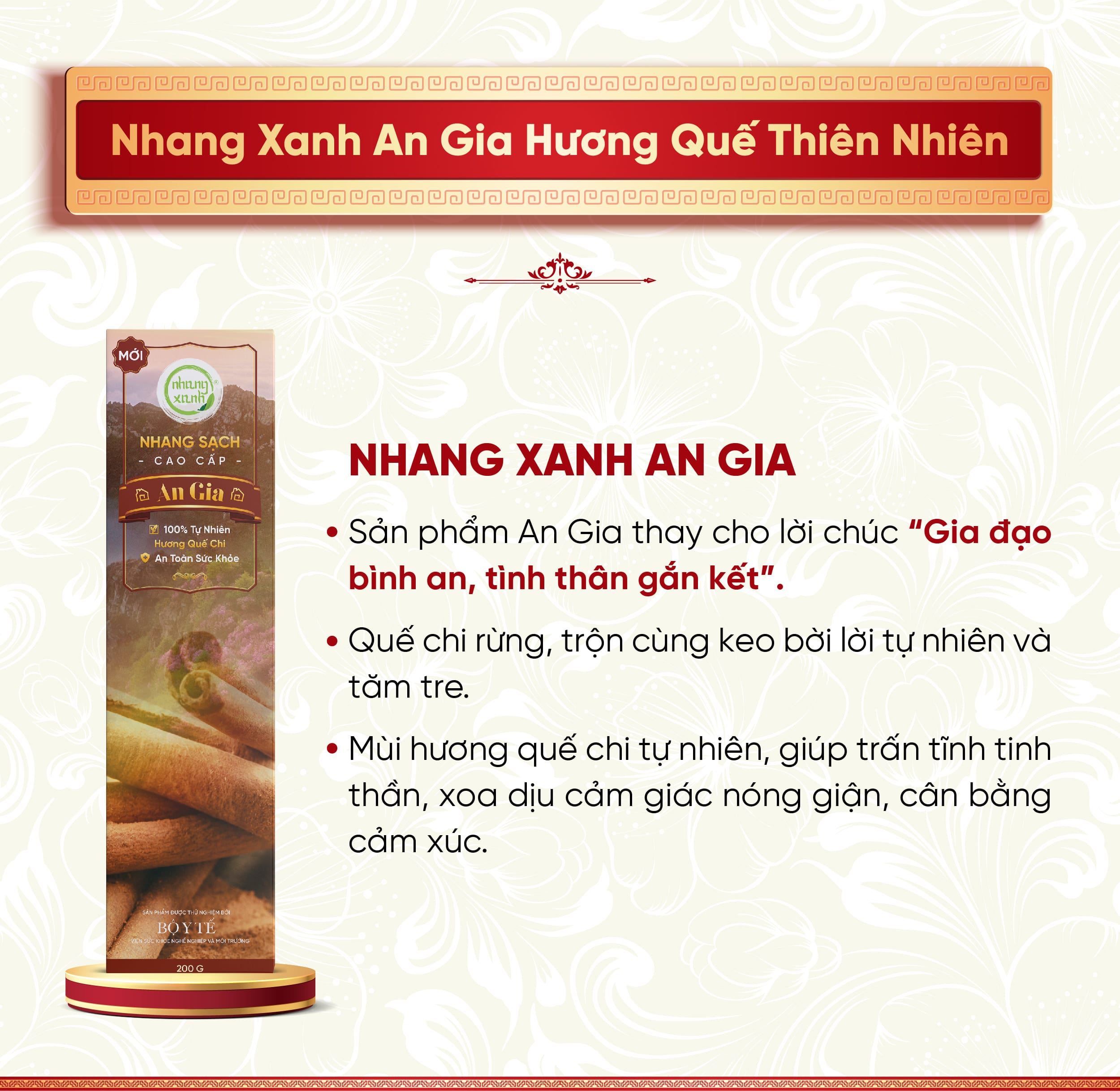 Nhang Xanh An Gia 30cm - 200g