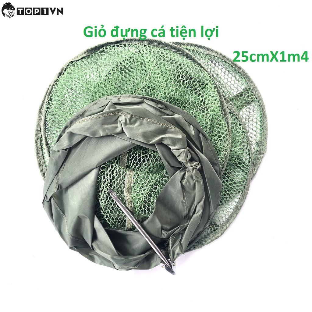 Giỏ Đựng Cá Vành Inox 1m4x25cm