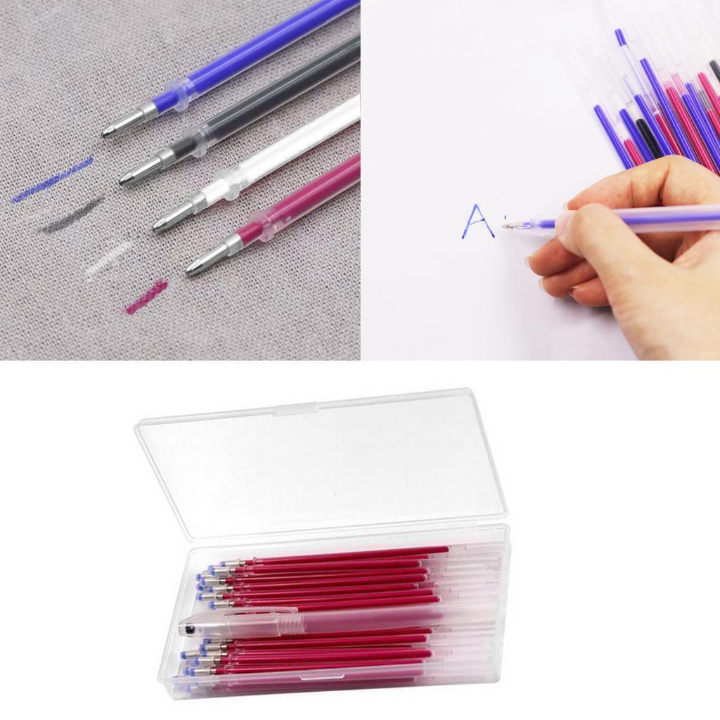2x 40 Refills Fabric Marking Refills Replaceable Pen Refills with Box, Perfect for Fabrics in Various Colors Sewing Quilting Dressmaking