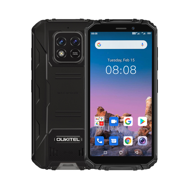 Điện thoại OUKITEL WP18 (Chống nước ,chống va đập, pin khủng 12500mAh, Ram 4GB ,Rom 32GB ,màn hình 5.93 inch,Điện thoại chắc chắn) – HÀNG CHÍNH HÃNG