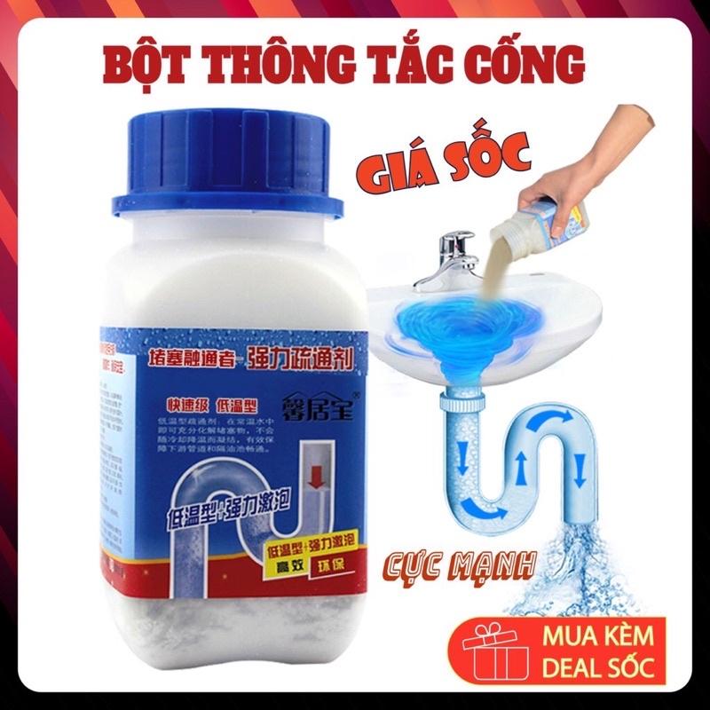 Bột thông tắc cống, thông bồn cầu, thông đường ống rửa bát