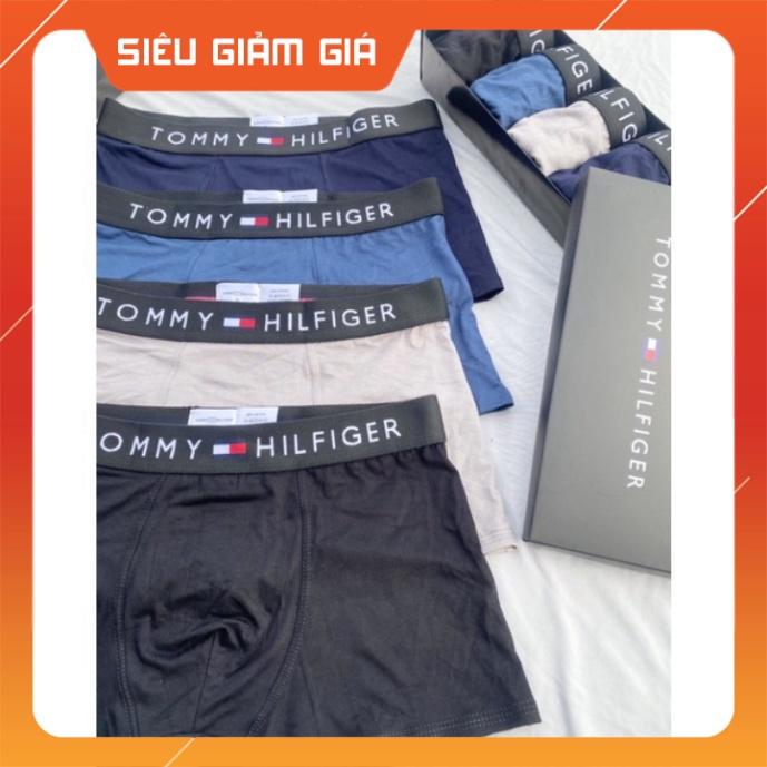 Combo 4 Quần Sịp Đùi Nam Dáng Trunks Thun Lạnh Thoáng Khí Kiểu Dáng Quần Boxer Cotton Co Giãn 4 Chiều Cao Cấp H2T2