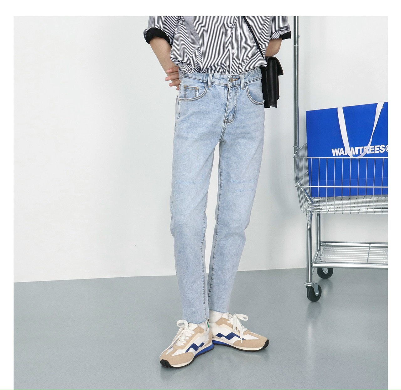 Quần jeans nam ống ôm Onez ,quần jeans New Hot 2 màu đậm nhạt - QJ1