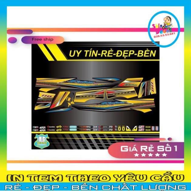 Tem rời Sirius xăng cơ V8