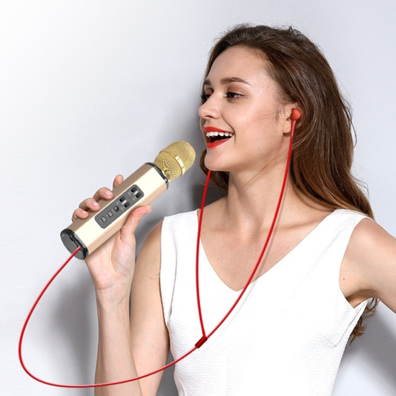 Micrô Hát Karaoke Cầm Tay Kết Nối Bluetooth Phù Hợp Với Các Thiết Bị Có Bluetooth - Hàng Chính Hãng PKCB