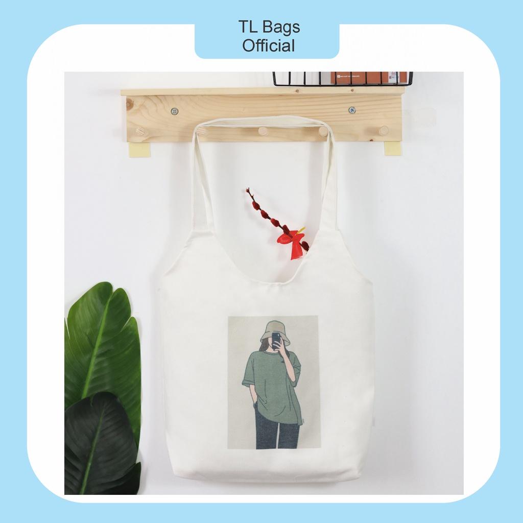 Túi Tote, Canvas TL, Mang Vai, Với Nhiều Mẫu Mã Đáng Yêu Tha Hồ Lựa Chọn