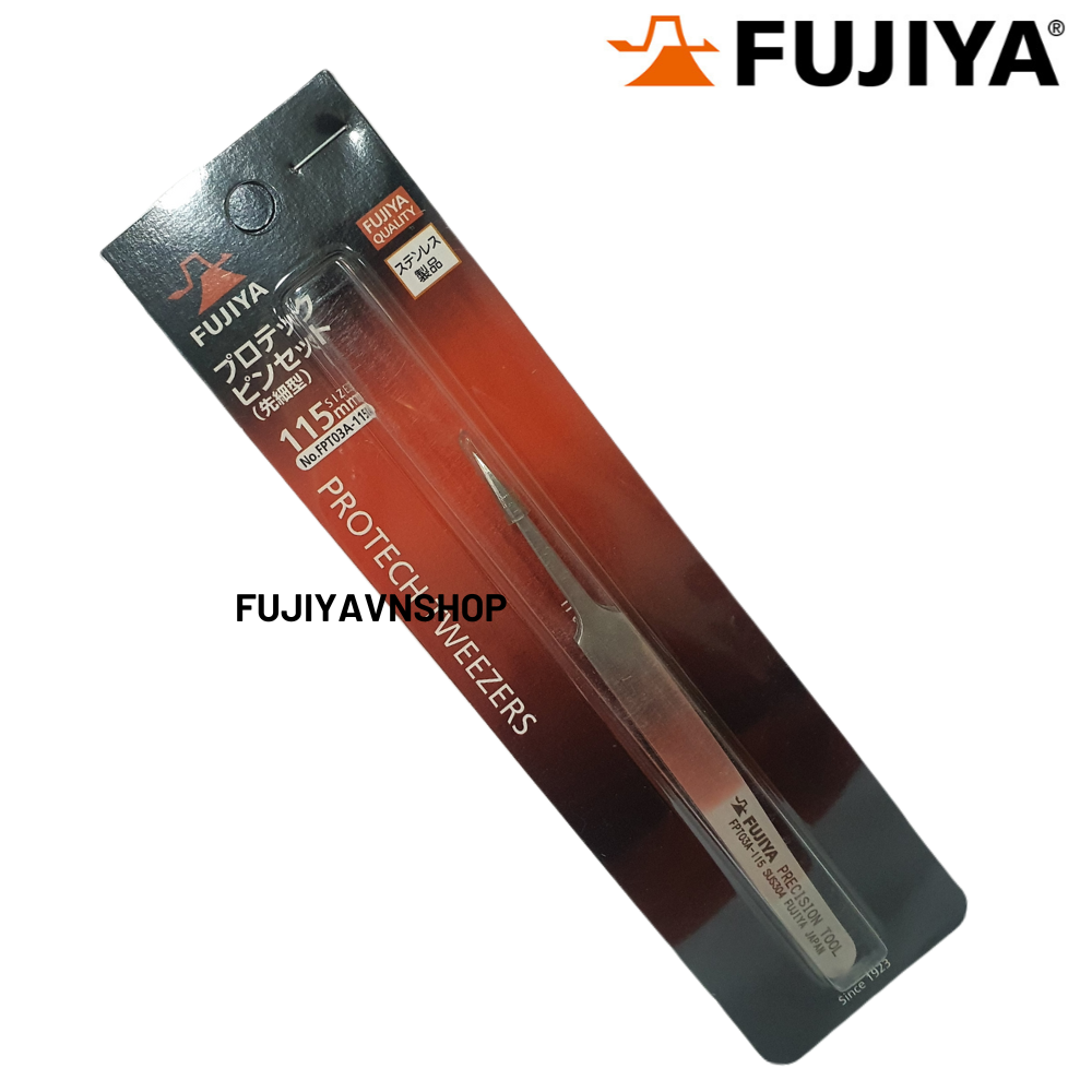 Cây nhíp kỹ thuật tĩnh điện mũi thẳng Fujiya FPT03A-115