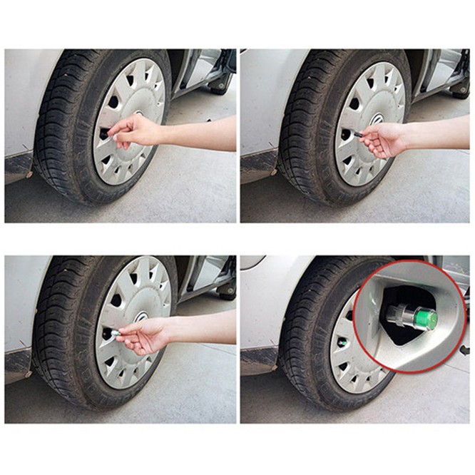 Bộ 4 Van Cảnh Báo Sớm An Toàn Lốp Ô TÔ