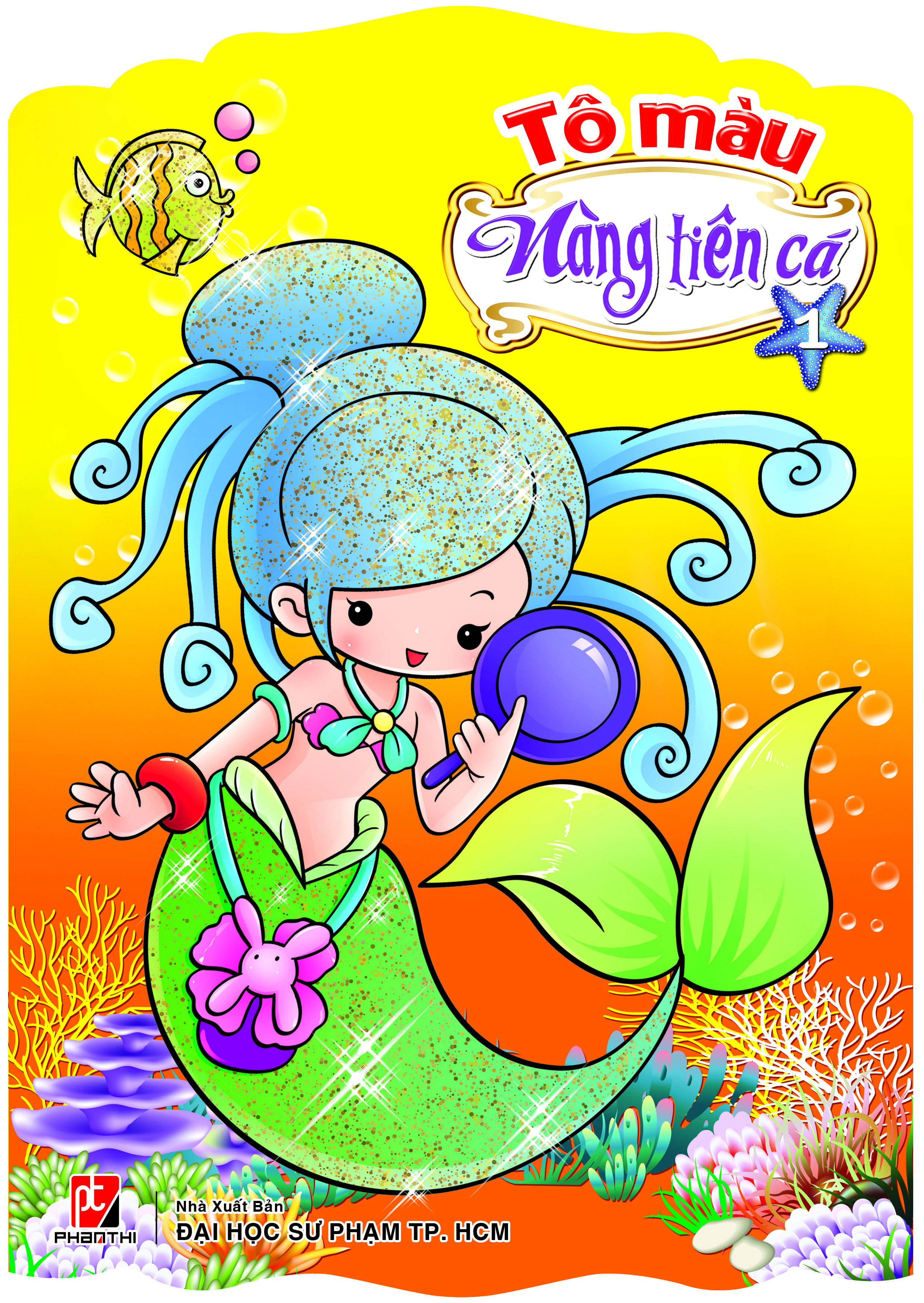 Bộ 4 cuốn Tô Màu Nàng Tiên Cá
