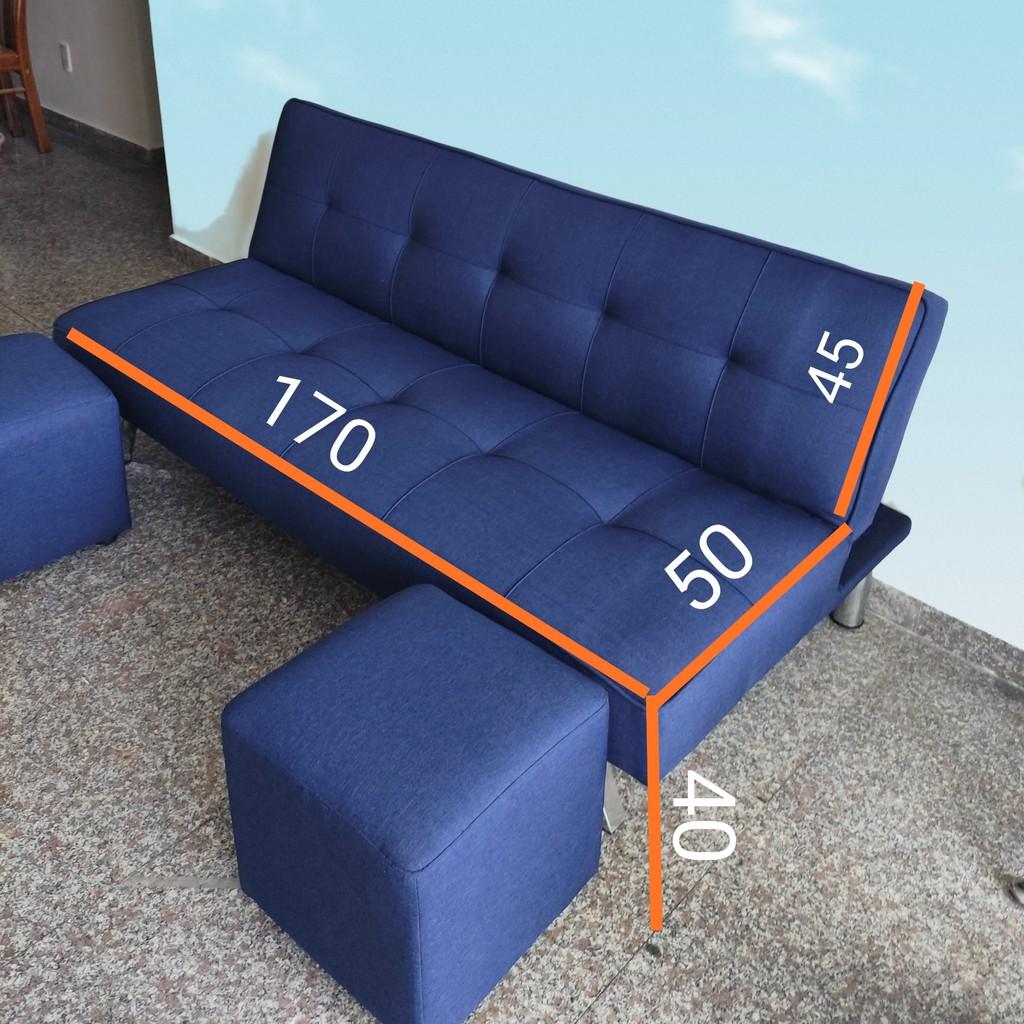 Sofa Giường. Sofa bed. Chân Inox. Cao cấp