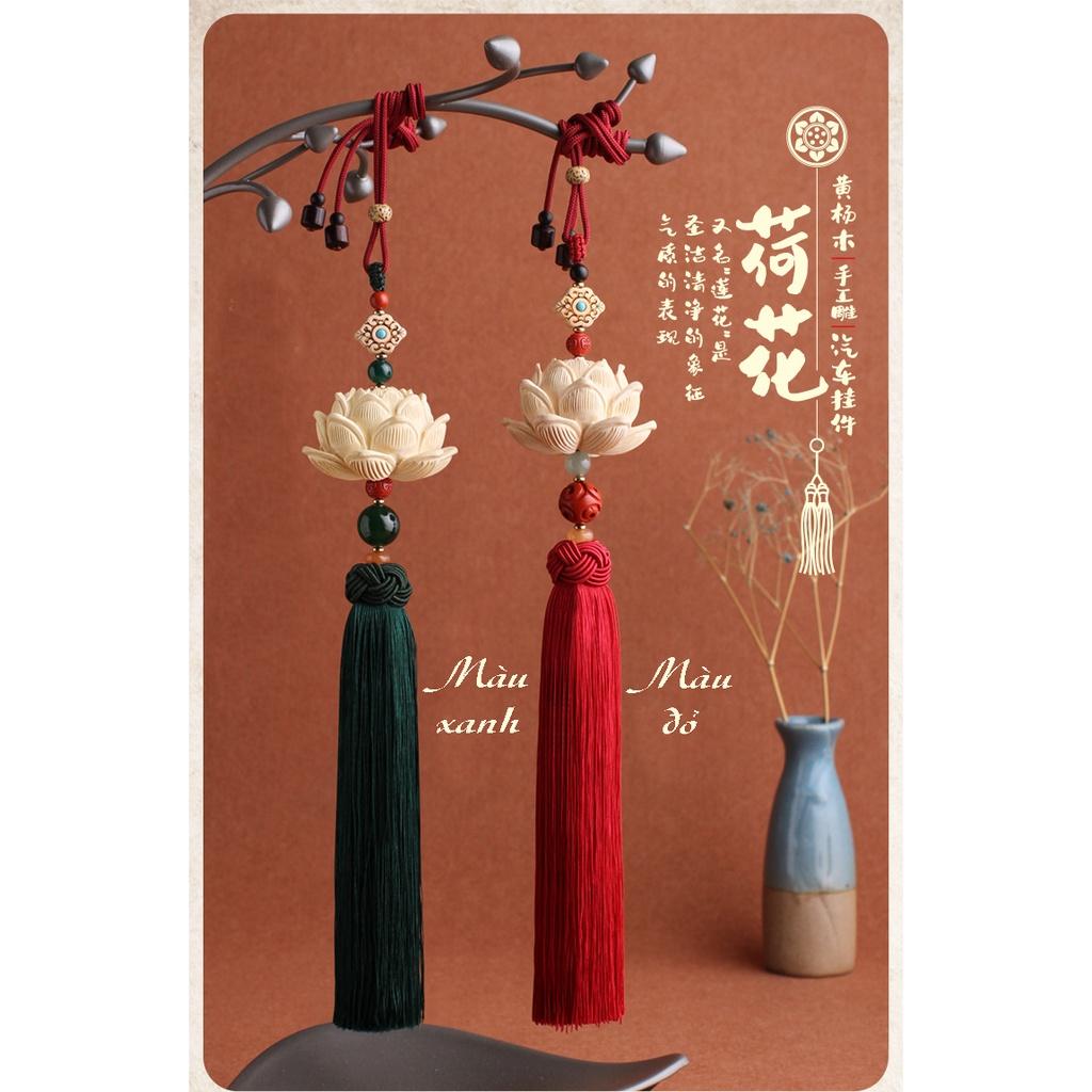 Khánh Treo gương ô tô Hoa Sen Gỗ Hoàng Dương