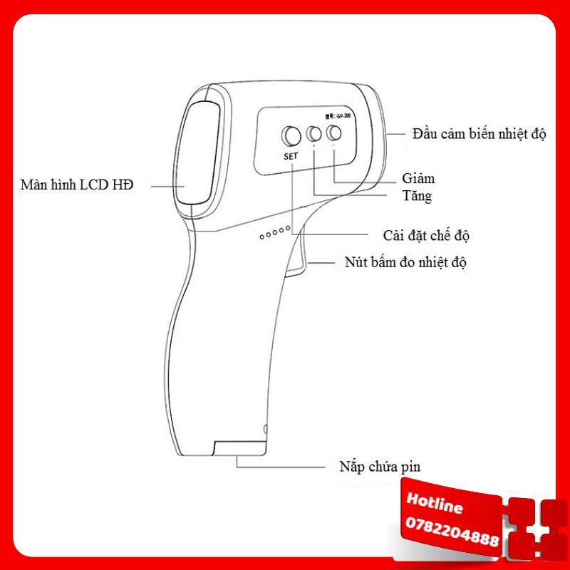 Nhiệt Kế Hồng Ngoại Đo Trán/ Tai/ Má Chính Xác Trong 1 Giây - Loại Tốt