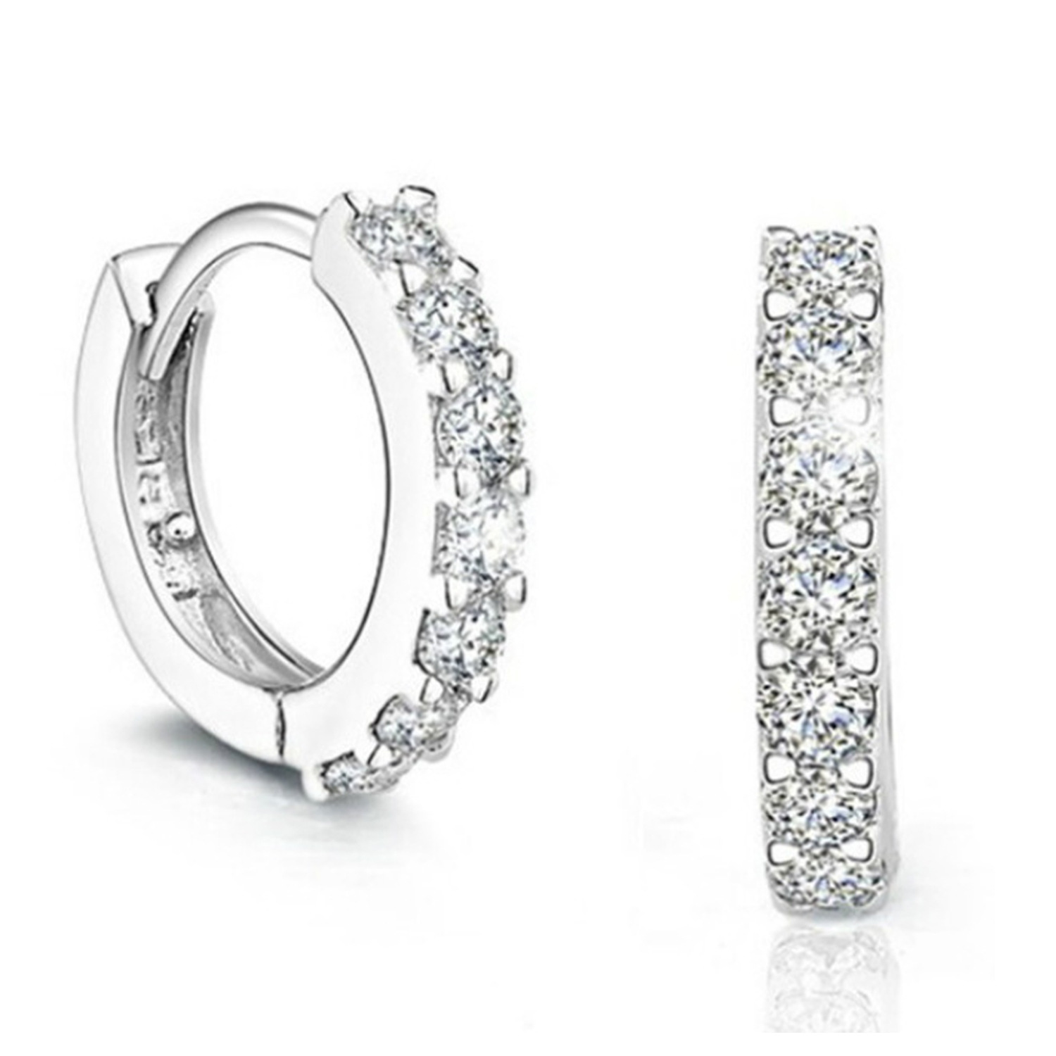 Bông tai nữ đính hạt đá zircon sang trọng siêu đẹp