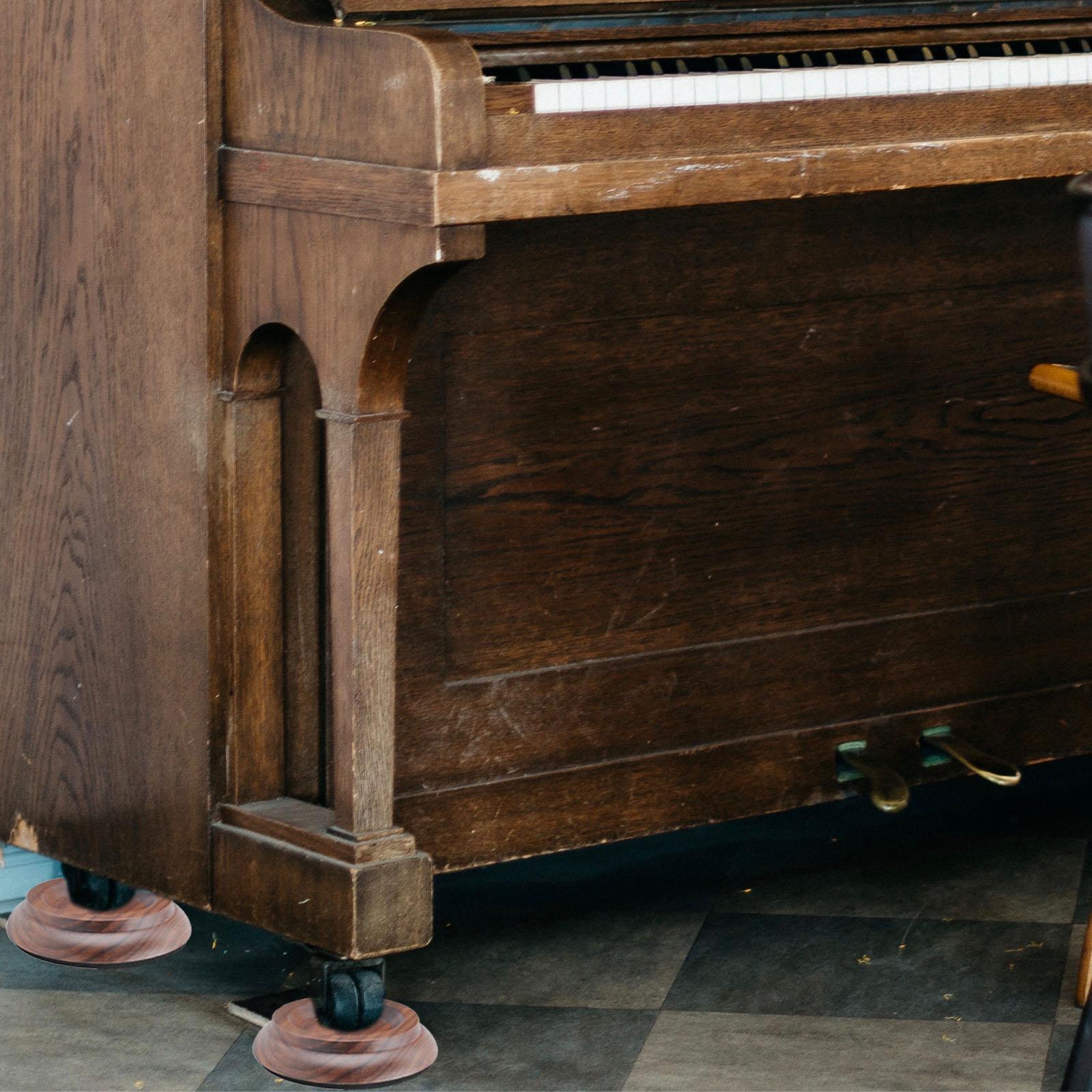 4Pcs Non Slip Piano Caster Cups Piano Foot Pads Piano Legs Foot Pad Piano Accessories