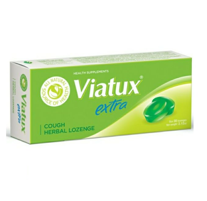 Kẹo ngậm giảm ho, đau họng Viatux Extra - 30 viên