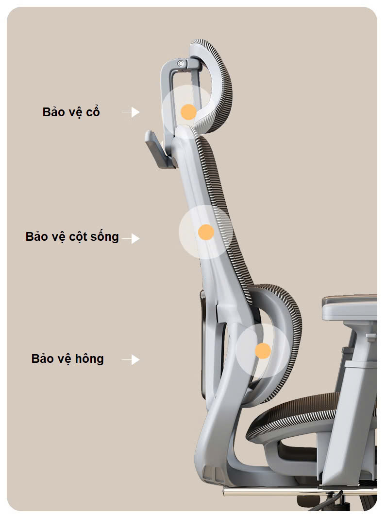 Office Furniture with Tilt Lock and Lumbar Support, Adjustable Arms, With Footrest. Nội thất văn phòng có khóa nghiêng và hỗ trợ thắt lưng, tay vịn có thể điều chỉnh, có chỗ để chân