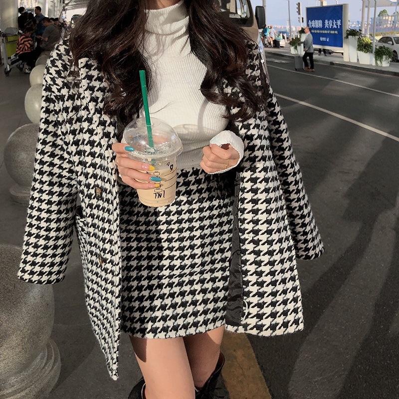 Set Áo Blazer + chân váy nữ phong cách hàn quốc mẫu mới đẹp mã RB01
