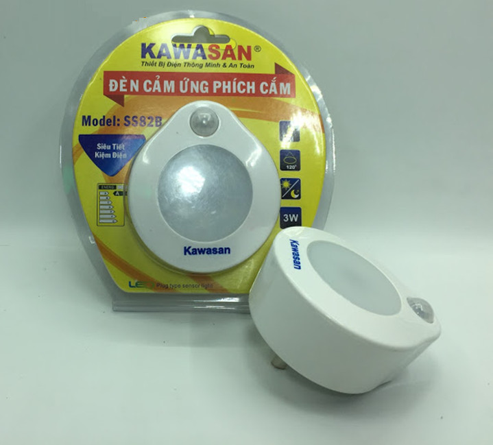 Đèn LED cảm ứng phích cắm 3W