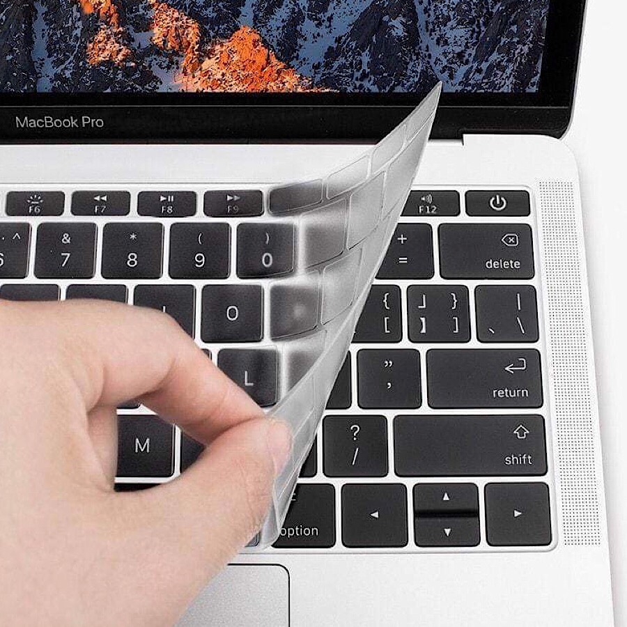 Miếng phủ bàn phím cho MacBook Pro 13 / 15 inch Không Touch Bar 2018 hiệu JCPAL FitSkin Tpu siêu mỏng 0.2 mm - Hàng nhập khẩu