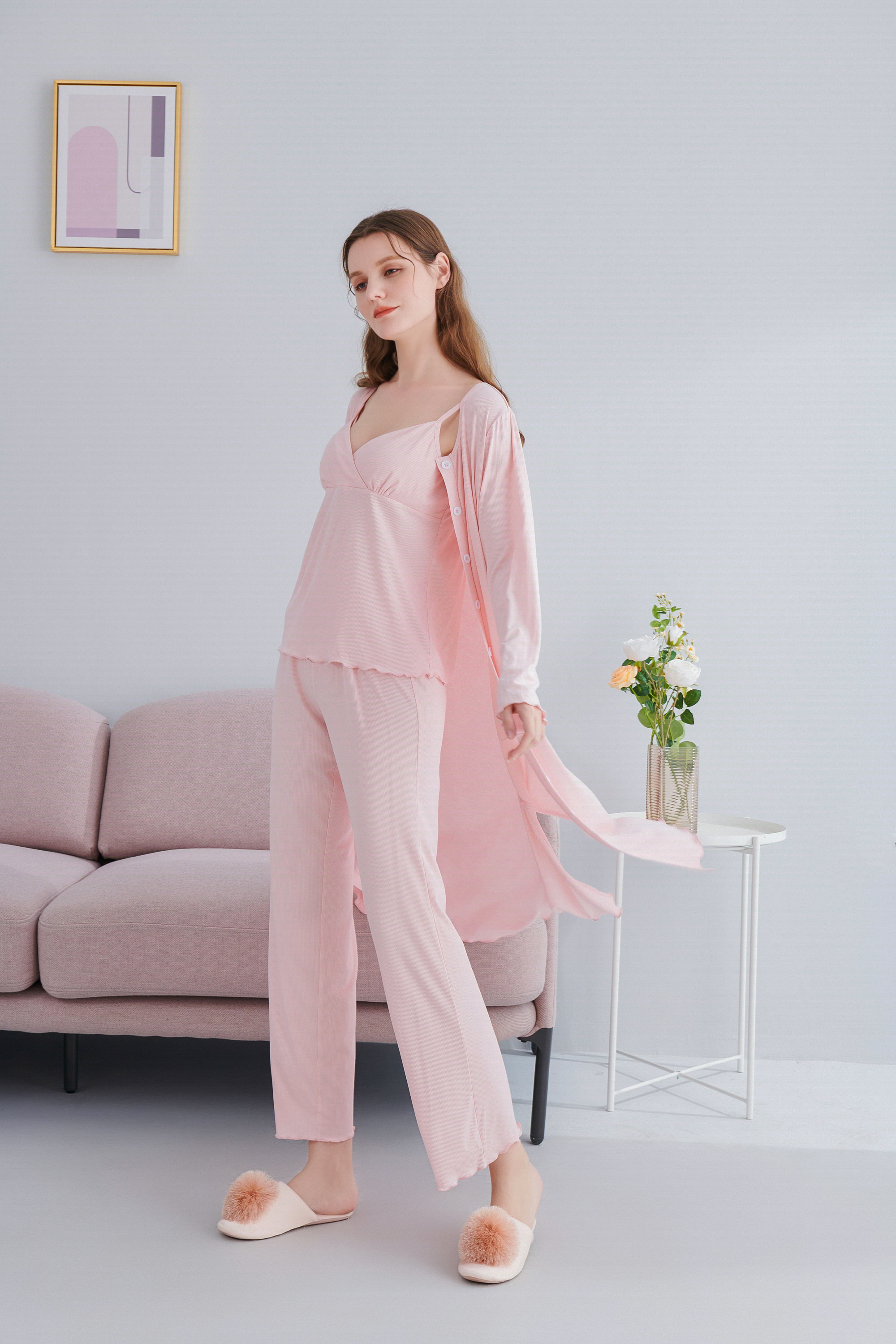 Pijama Bầu Sau Sinh Hàng Đẹp Cao Cấp, Siêu Mềm, Mịn, Mát, Thấm hút mồ hôi, Sảng khoái mát mẻ cho mẹ bầu giai đoạn trước và sau sinh mùa hè