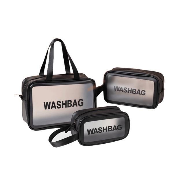 Set 3 túi đựng mỹ phẩm/ Đồ trang điểm du lịch chống thấm nước Washbag - Hàng đẹp