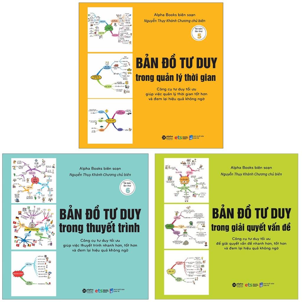 Combo Bản Đồ Tư Duy Trong Quản Lý Thời Gian + Thuyết Trình + Giải Quyết Vấn Đề - Bản Quyền