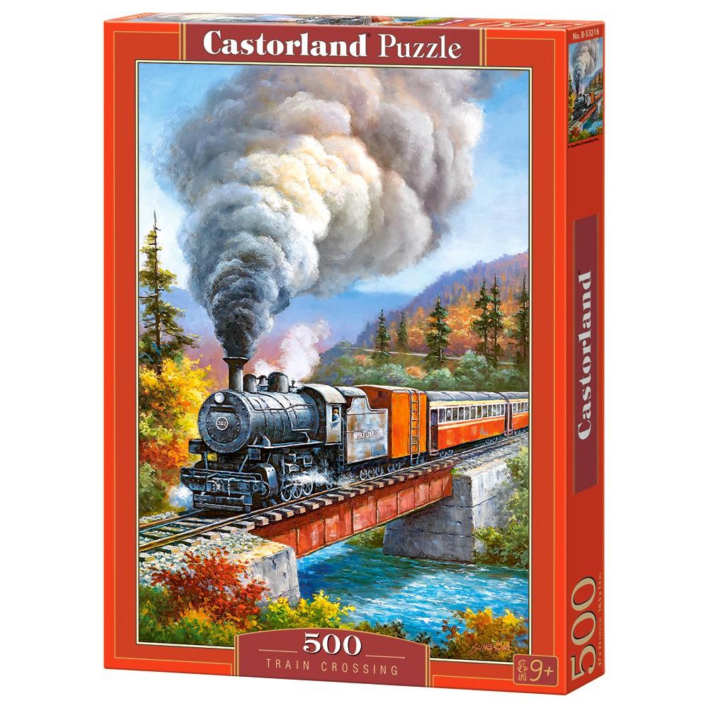 Xếp hình puzzle chuyển động của đoàn tàu 500 mảnh CASTORLAND B-53216