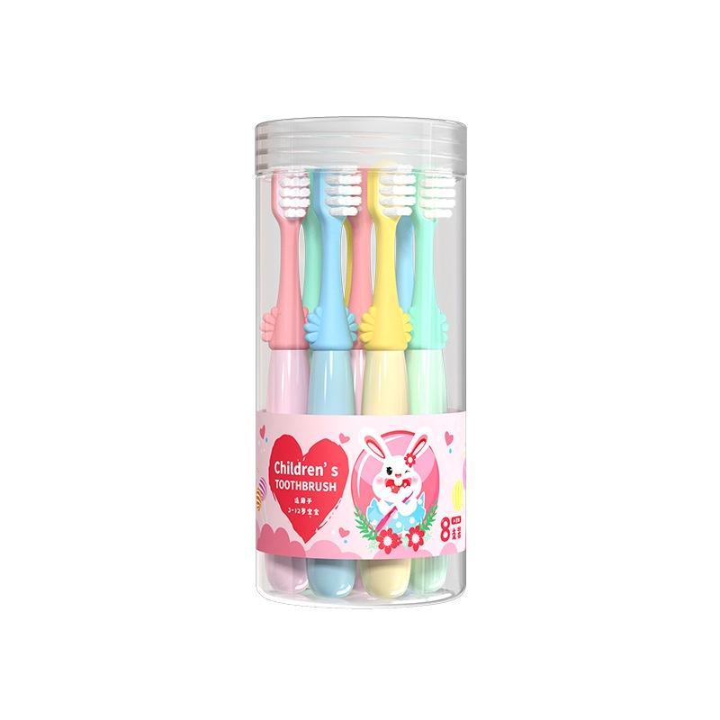 Set 8 Bàn Chải Trẻ Em Hộp Tròn Siêu Cute MÃ M2282