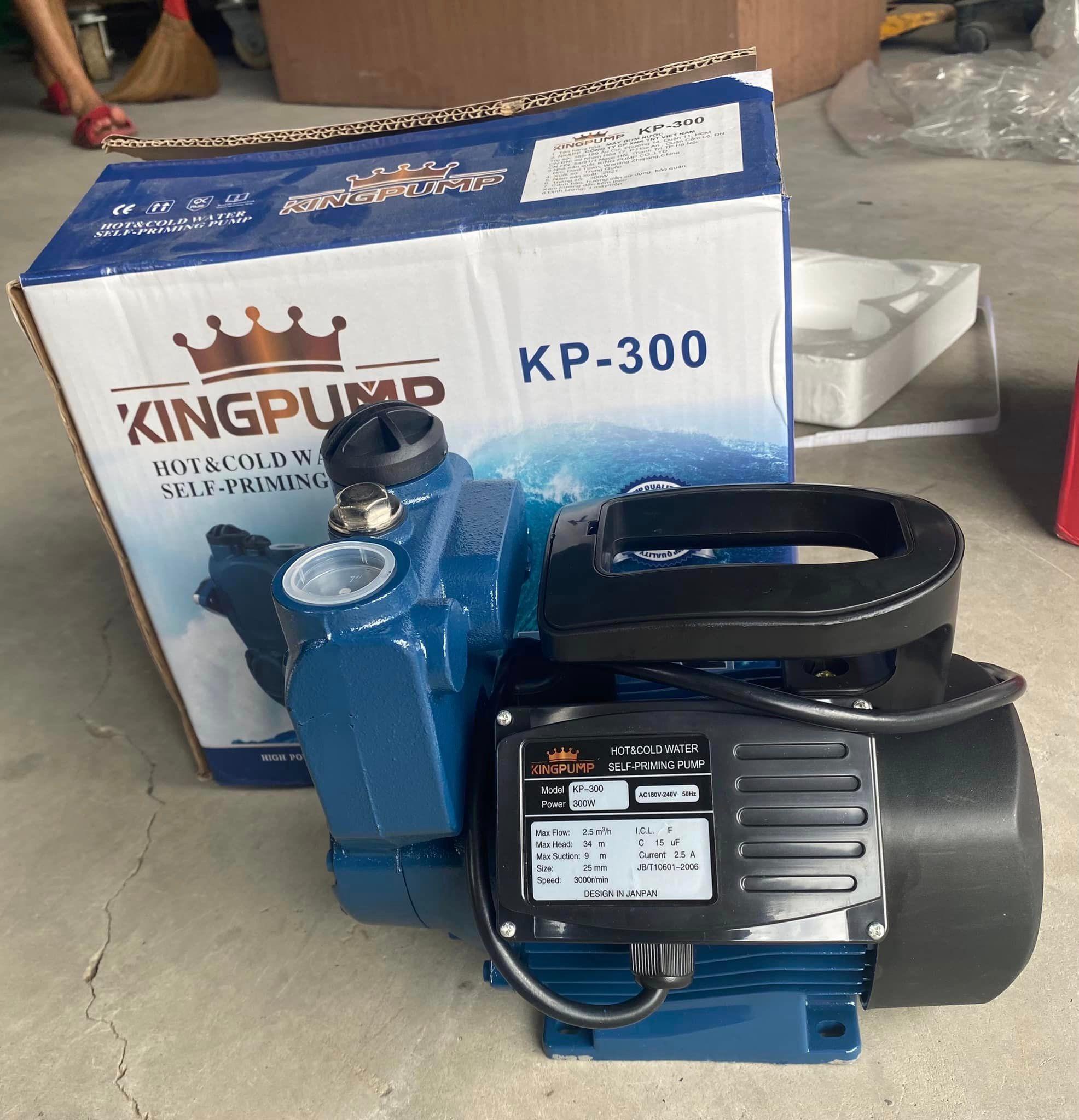 MÁY BƠM NƯƠC TỰ MỒI 300W KINGPUMP KP-300 - HÀNG CHÍNH HÃNG