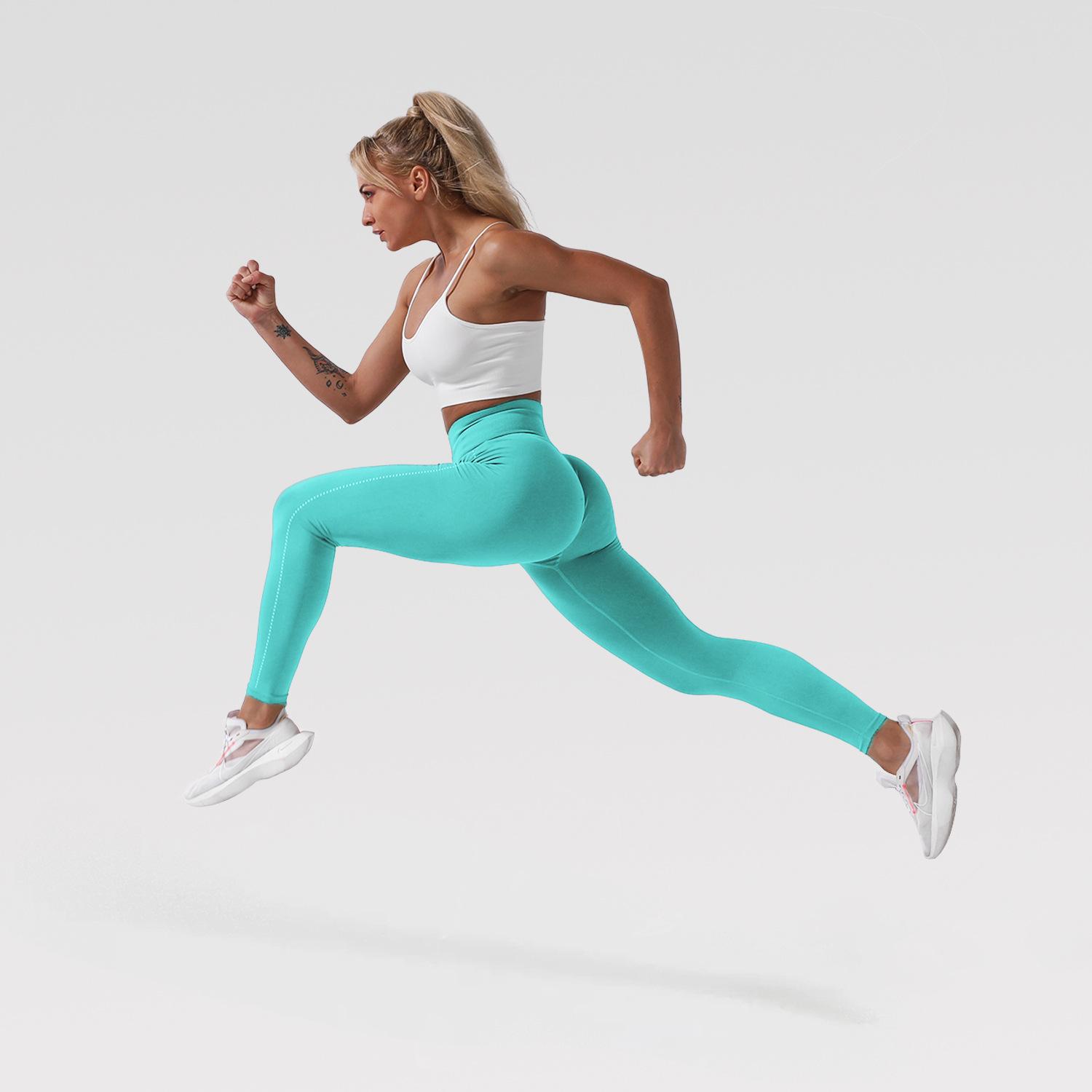 2020 Co Giãn Tập Gym Quần Không Đường May Quần Legging Làn Gió Nhẹ Quần Tập Yoga Cao Cấp Thể Thao Tập Gym Quần Legging Chạy Quần Nữ