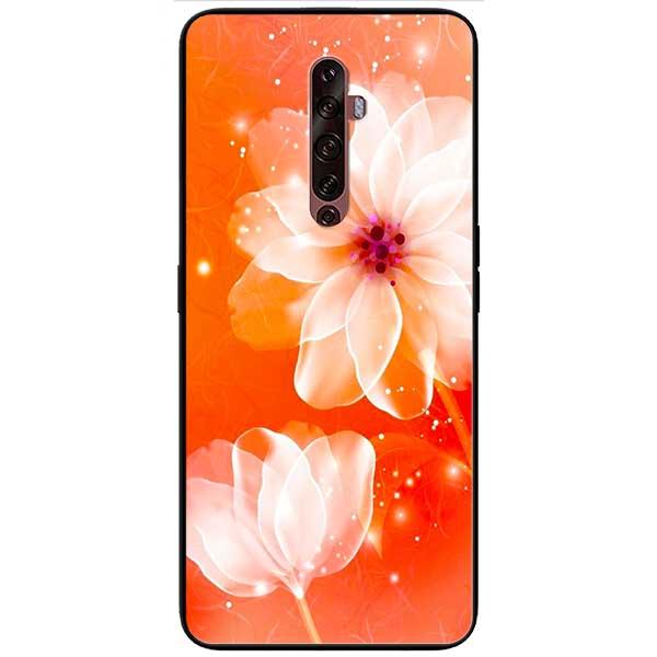 Ốp lưng dành cho Oppo Reno 2Z / 2F / 10X - Hoa Nền Cam