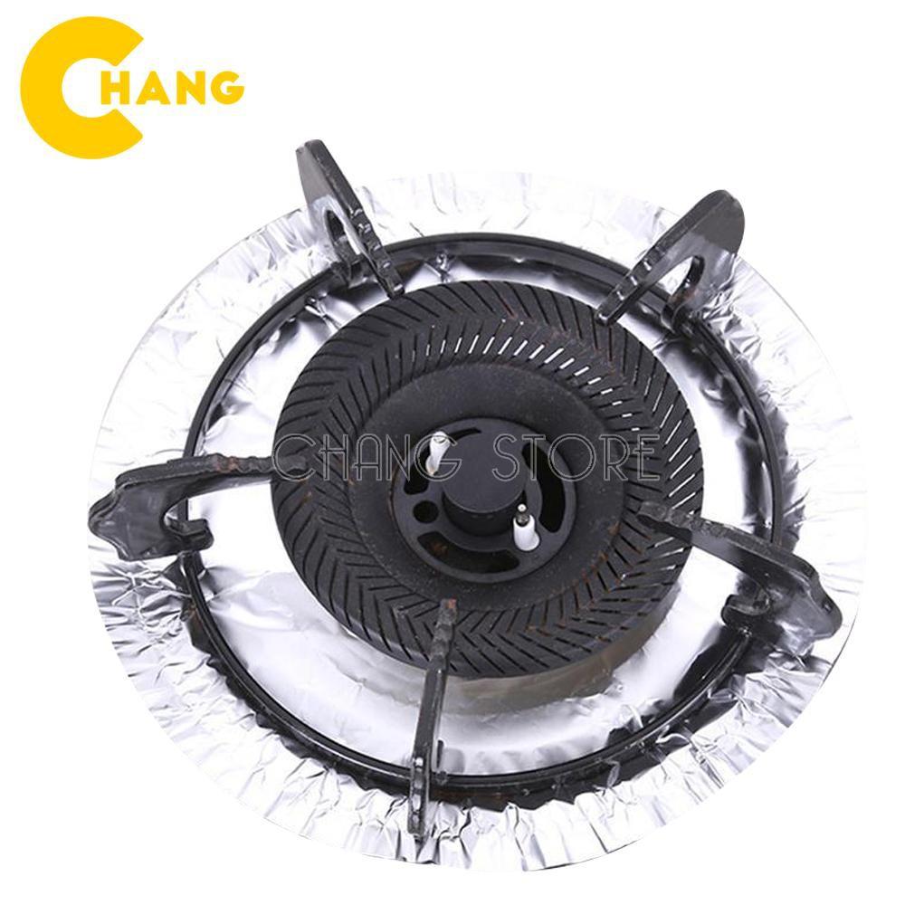 Miếng Giấy Bạc Lót Bếp Ga Hình Tròn Chiu Nhiệt Tốt