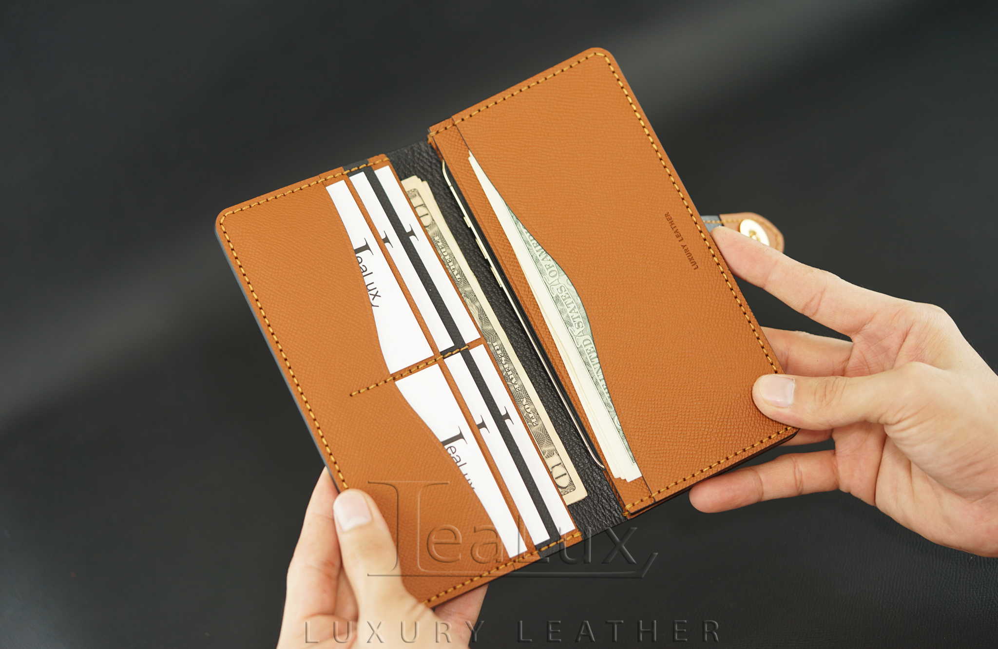 VÍ Dài Đựng Điện Thoại Handmade Cao Cấp Lealux Phone Wallet