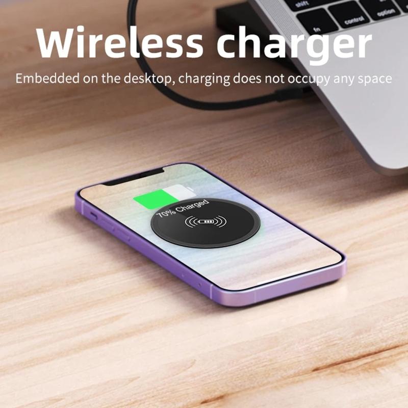 594A 15W Bộ sạc không dây nhanh được tích hợp trong bộ sạc máy tính để bàn Desktop được nhúng bộ sạc không dây nhanh cho sạc 13 12 Galaxy S22