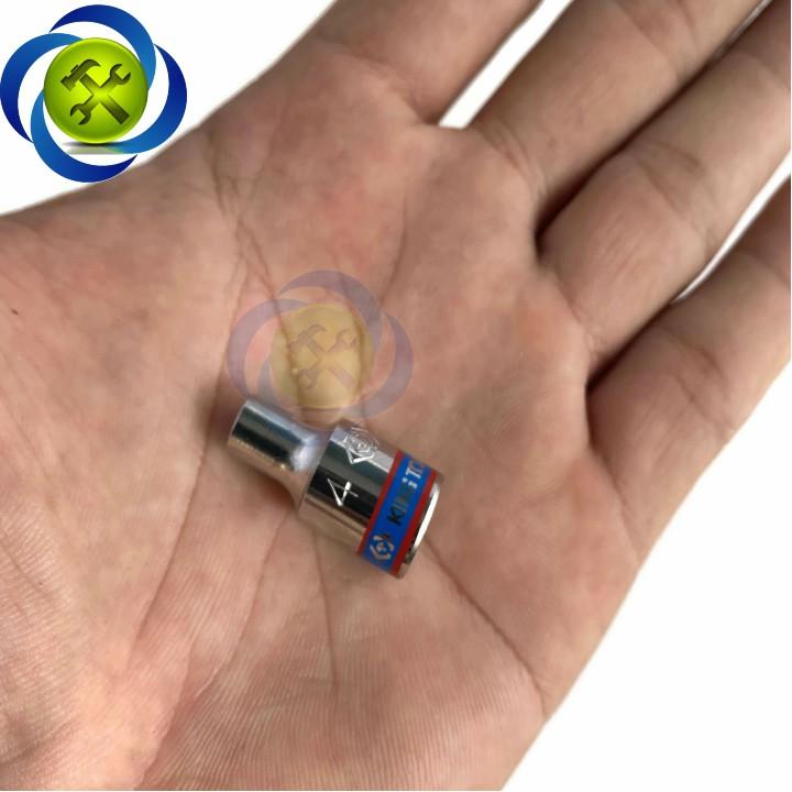 Tuýp 4mm 1/4 Kingtony 233504M loại ngắn 6 cạnh màu trắng