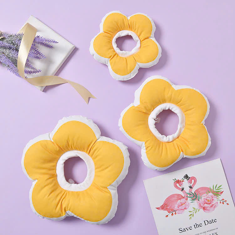 VÒNG CỔ THÚ CƯNG VÒNG CỔ LOA CHỐNG LIẾM CHO THỎ CHÓ MÈO BÔNG HOA DỄ THƯƠNG TỪ 0.5-5.5KG MÃ 10 CHO CHÓ MÈO THỎ