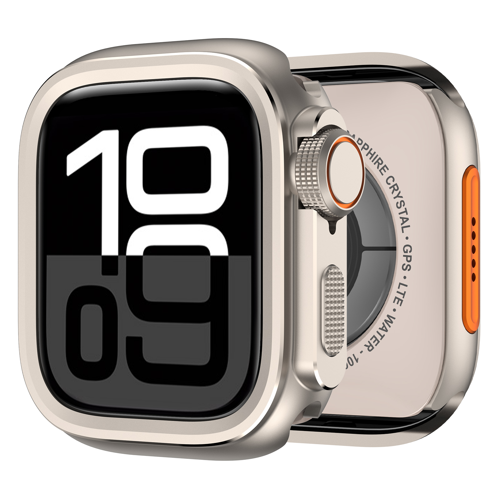 Ốp Case Kim Loại Style AW Ultra cho Apple Watch Series 10 Size 46mm - Hàng Chính Hãng
